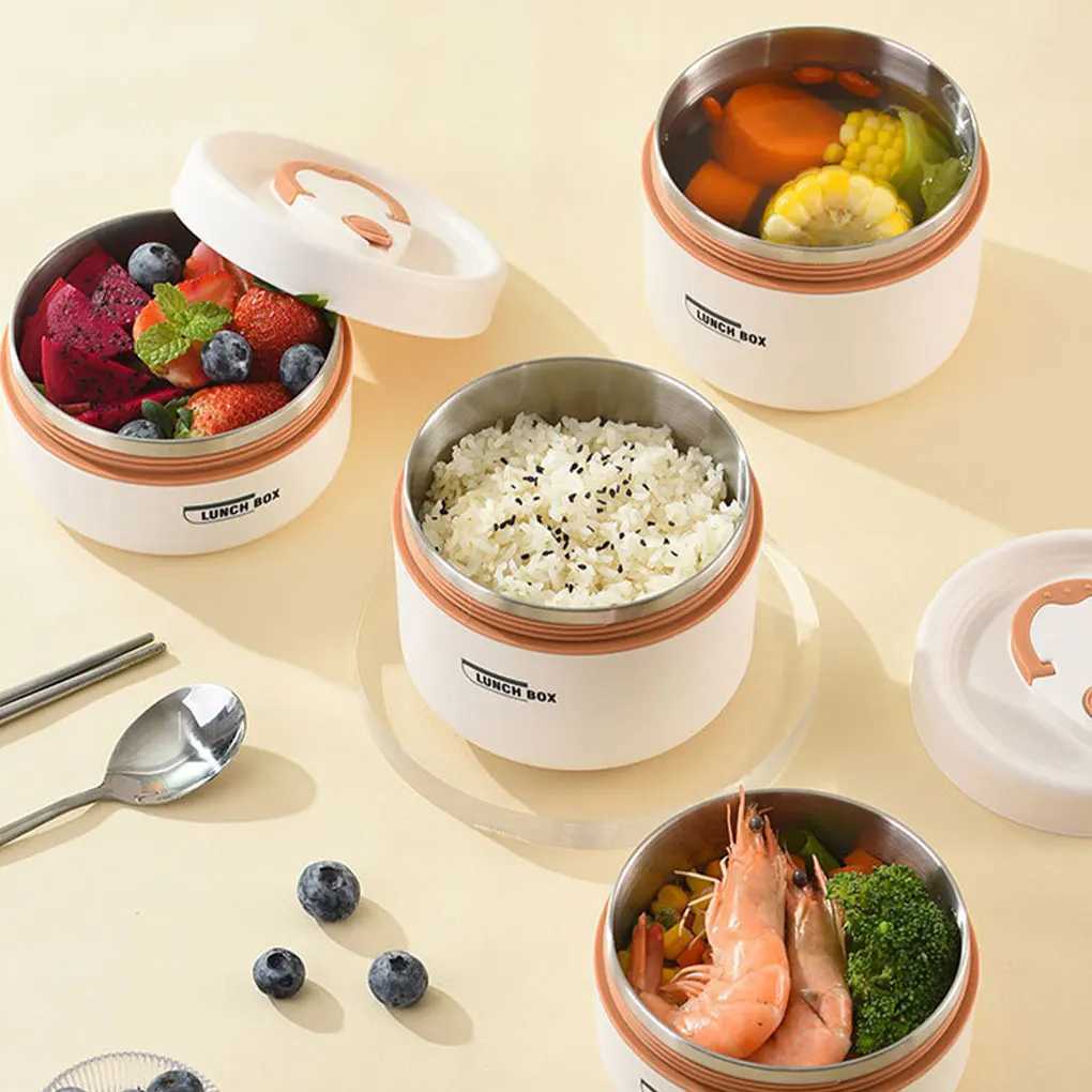 Leakproof Thermal Lunch Box With Stainless Steel Container For Office And Camping Thermal LunchboxM251121