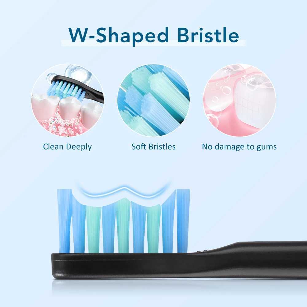 Sonic Electric Toothbrush with 4 Soft Heads USB Rechargeable Smart Whitening Tooth Brush Adult Cleaning Teeth Brush Waterproof C251121