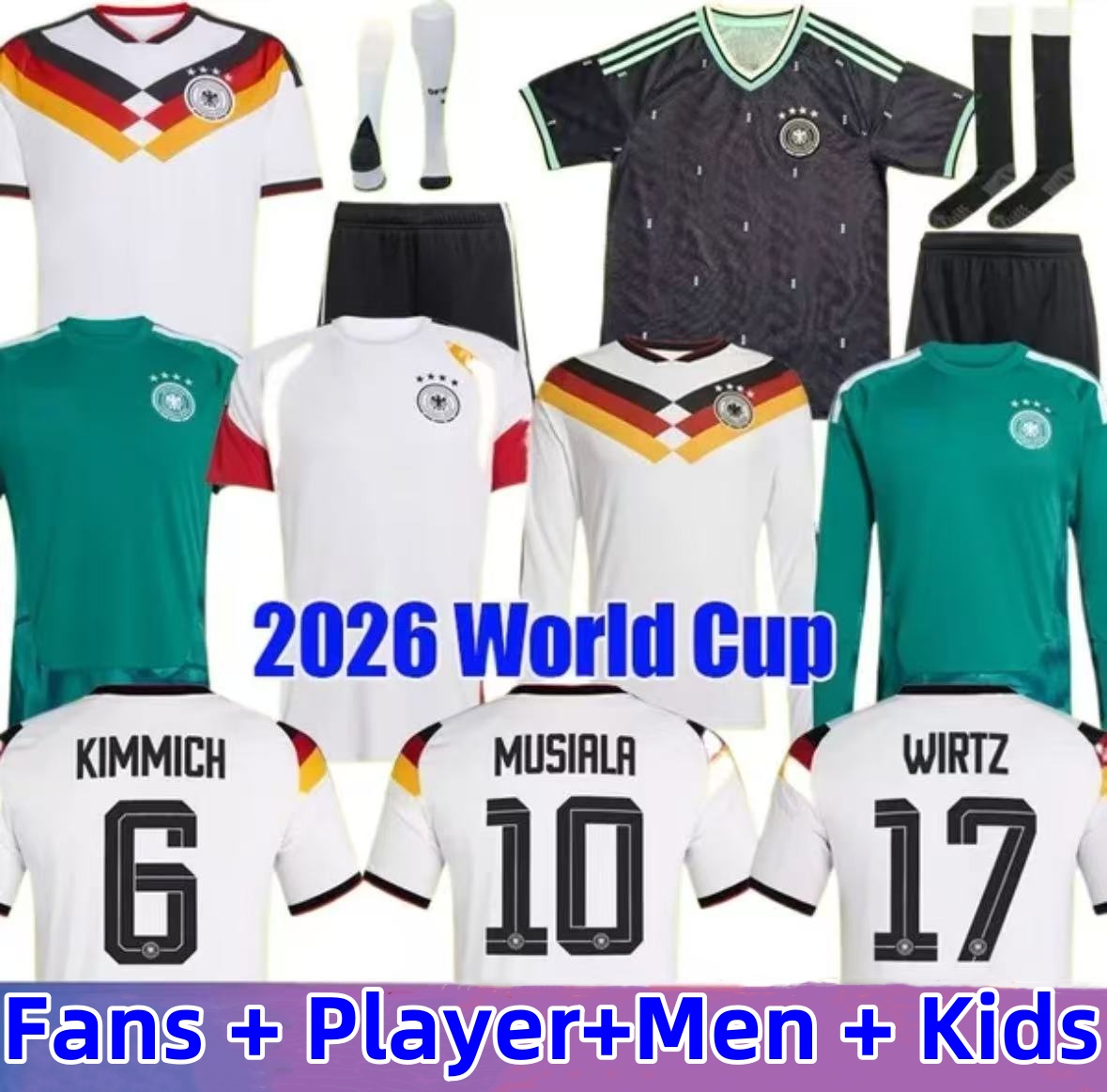 Germany jersey 2026 World Cup 26 soccer jerseys Kit Women football shirts men kids set goalkeeper Deutschland HAVERTZ GNABRY Long sleeves goalkeeper training