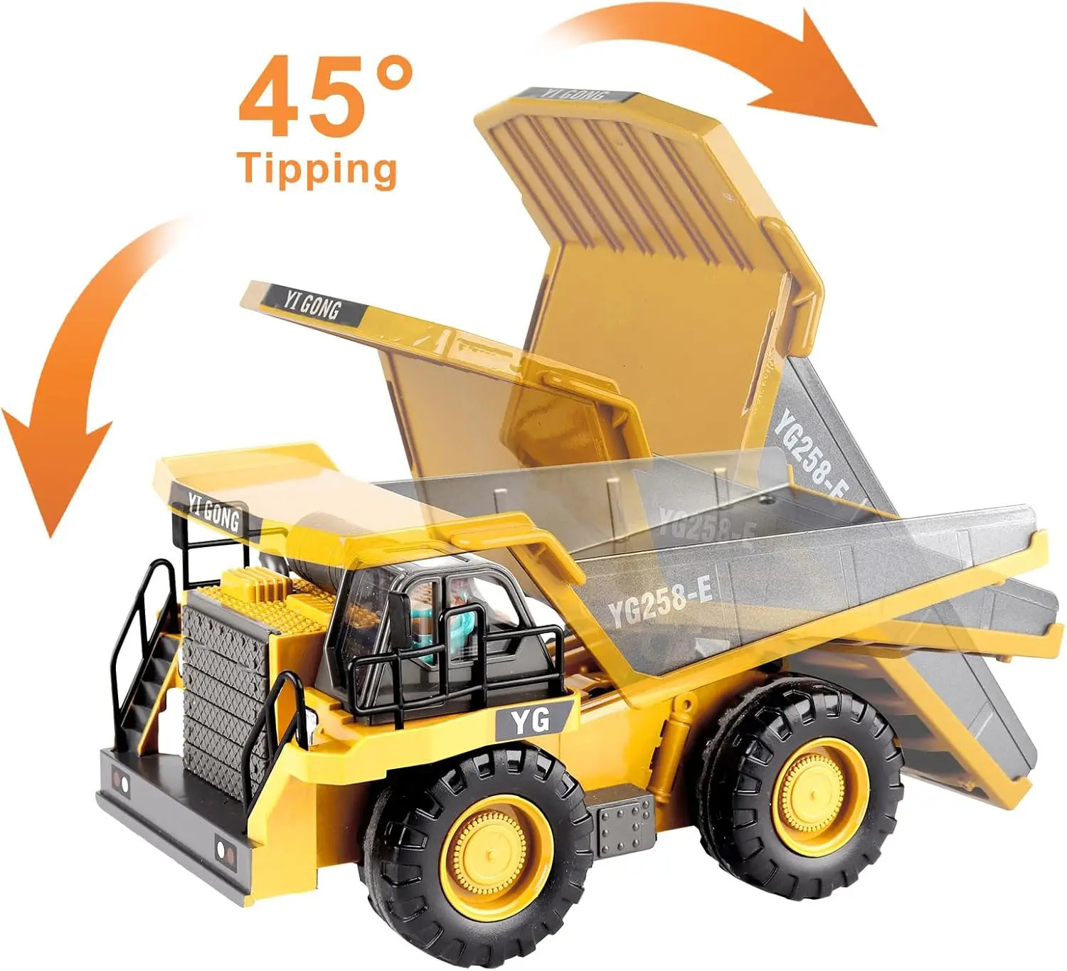 4WD Remote Control Excavator Toy Radio Controlled RC Dump Truck Vehicle Crawler Bulldozer Construction Car Gifts for Kids Boys 251121