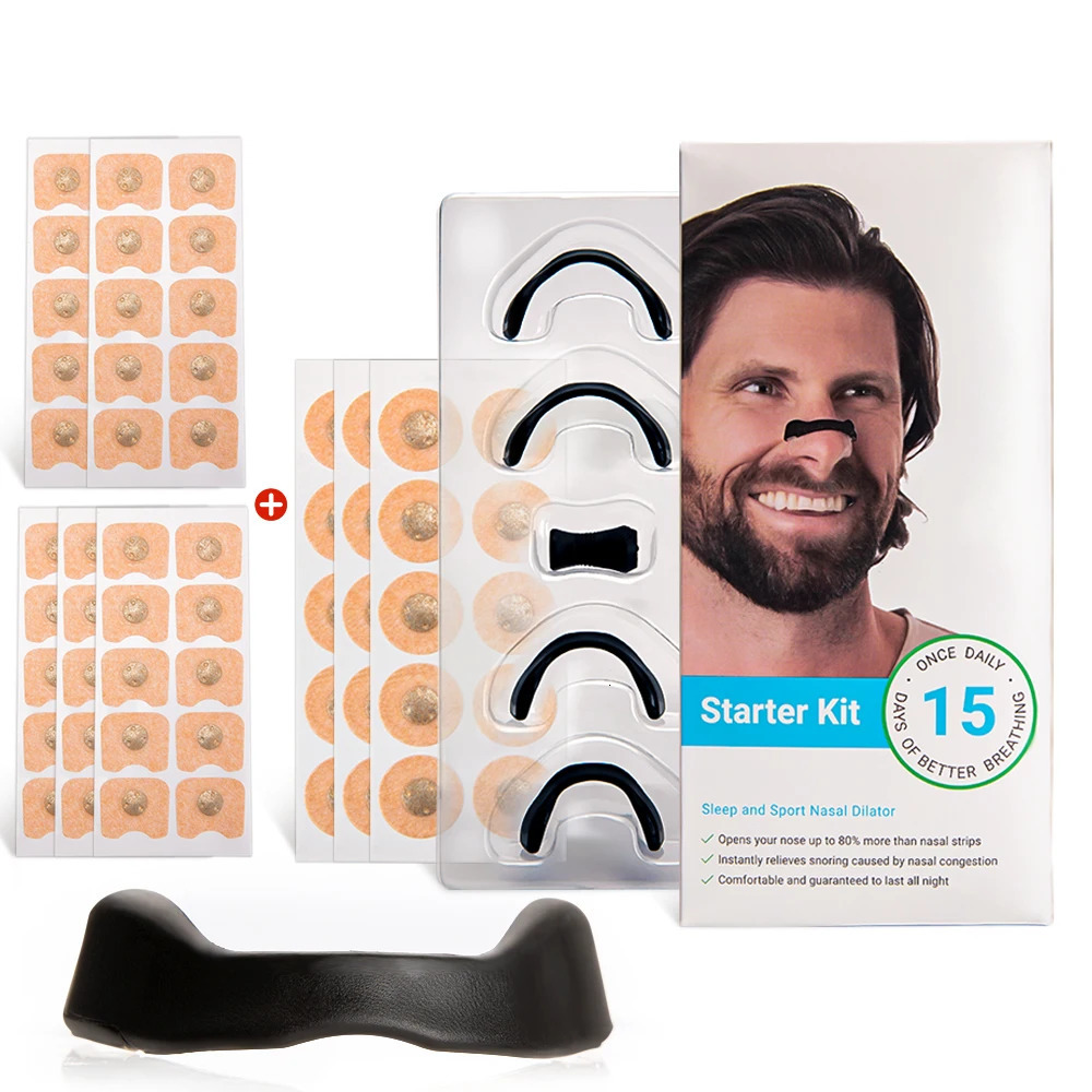 40 Pairs Magnetic Nasal Strips Nasal Breathing Dilators Kits Increase Air Intake Improve Sleeping Reduce Snoring for Nighttime 250421