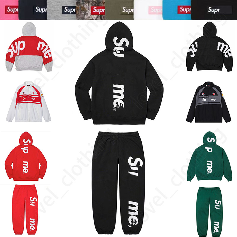 Top Men's supremely hoodie designer hoodie American street fashion brand letter embroidery hoodie mens pure cotton plus size sweat absorbing y2k hip hop hoodie