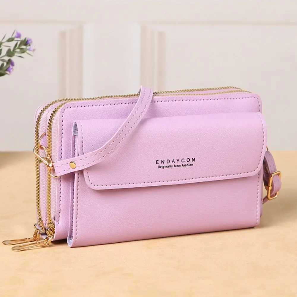 Fashion Large Capacity Womens Crossbody Bag Double Layer Simple Shoulder Bag Casual Phone Bag TravelT251121