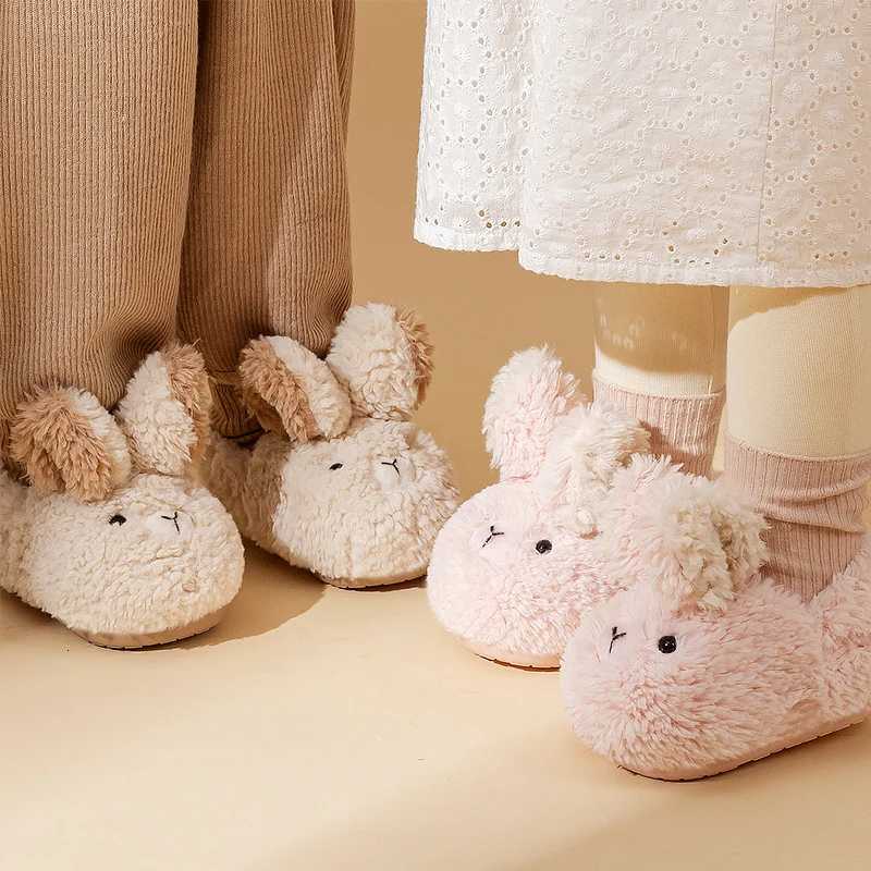 cotton shoes kids cute warm winter girls shoes hairy indoor home slippers for children boy winter cartoon baby non-slip home bagW251121