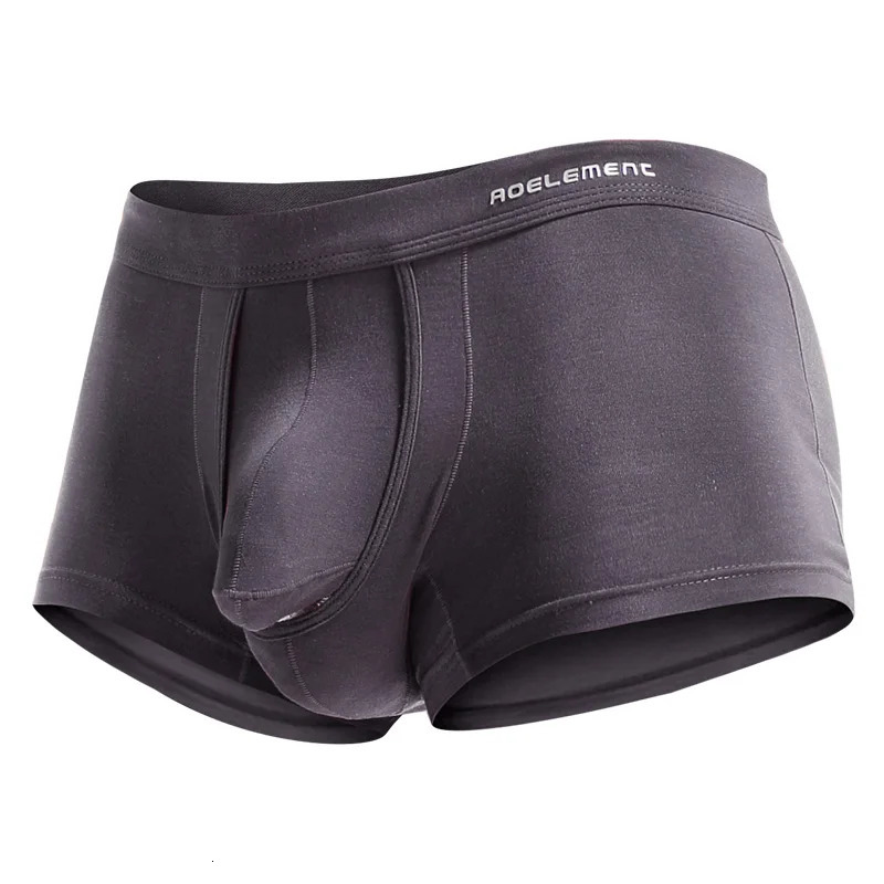 Austrian special rope bullet separation underwear mens scrotal vein underwear ice silk pocket curve mens boxer 250421A