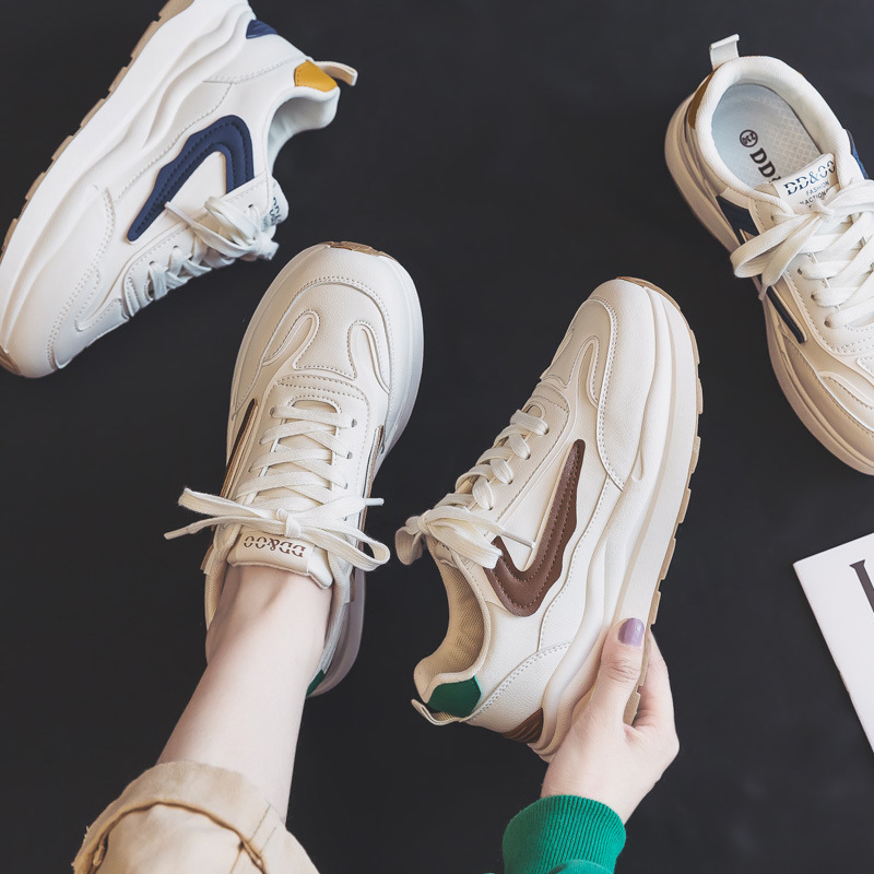 Free Shipping womens sneakers white Leather running shoes designer shoes men women fashion trainers Platform Durable comfort runner Training Outdoor S