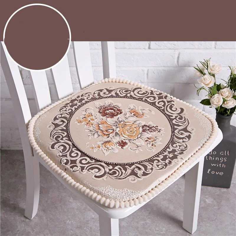 European Horseshoe Shaped Dining Chair Non-slip Mat Fashion Home Decor Soft Stool Pad High Quty Chenille Home Chair Cushion C251121
