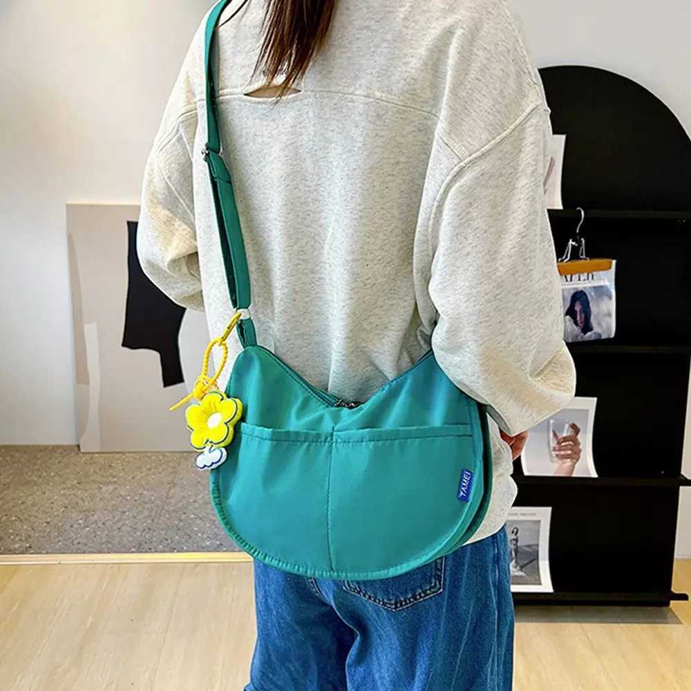 Fashion Solid Color Shoulder Bags Canvas Handbags Women Large Capacity Underarm Messenger Crossbody BagT251121