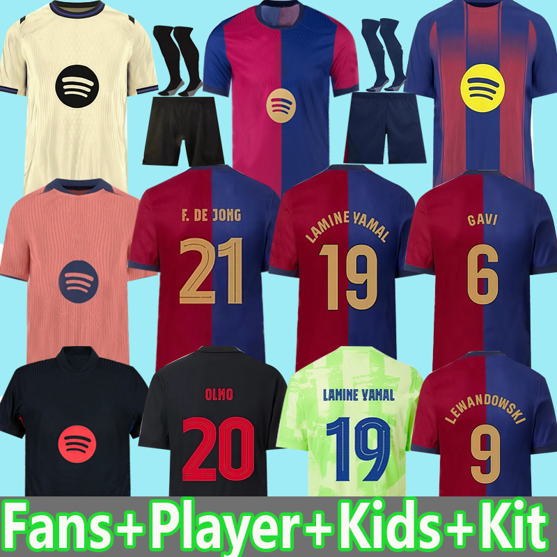2025 2026 LAMINE YAMAL RAPHINHA soccer jerseys Special 24 25 26 camiseta de futbol FERRAN LEWANDOWSKI PEDRI ANSU FATI GAVI ERIC KOUNDE kids kit football shirt888