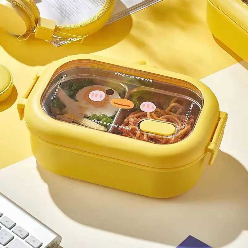Portable 304 Stainless Steel Lunch Box For Kids Students Picnic Sealed Food Container Heatable Lunch box Kitchen OrganizerM251121