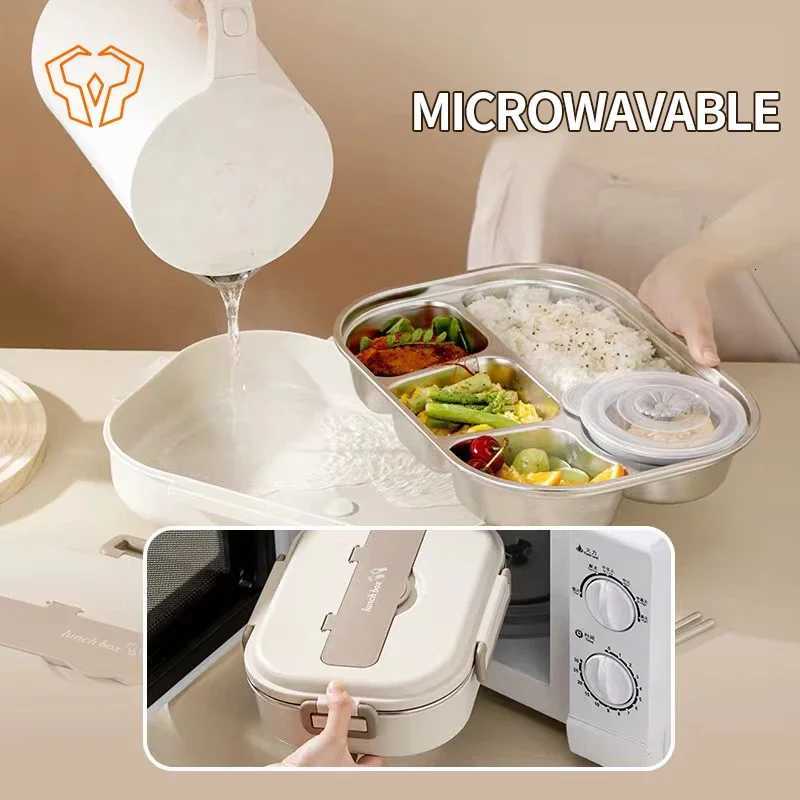 Stainless Steel Lunch Box Kitchen Household Commercial Multifunctional Heat-resistant Insulated Fresh CustomizationM251121