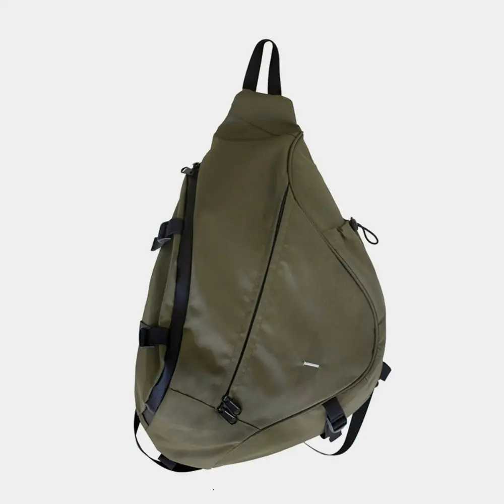 Fashion Trendy Large Capacity Hip Hop Bag Adjustable Strap Waterproof Backpack Shoder Bag Unisex Y251121