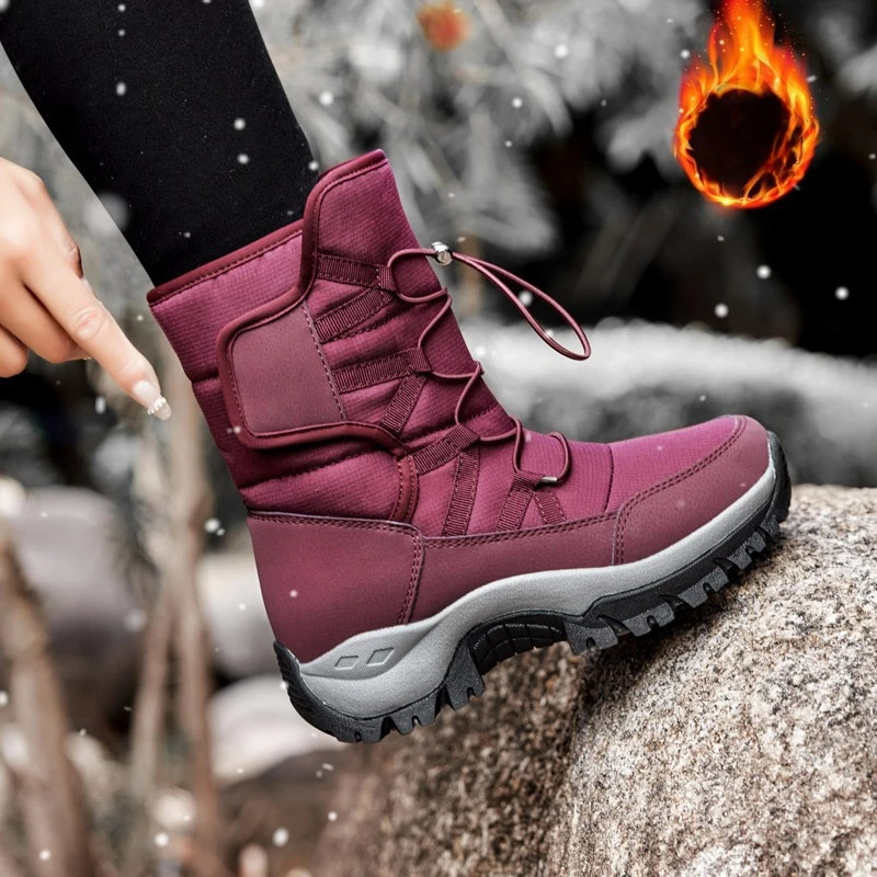 Winter Women Snow Boot Plush Fashion Antislip Comfortable Soft Breathable Casual Shoes Outdoor Sports 251121