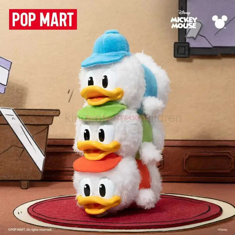 Disney New Authentic Mickey Family Keychain Blind Box Chititi Gift Mickey Family Vinyl Doll Mystery Box W20250422