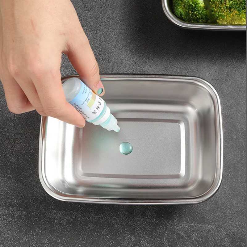 304 Stainless Steel Food Lunch Bento Box Sealed Leakproof Travel Storage Box Household Pickle Box Microwave Heating Lunch boxsM251121