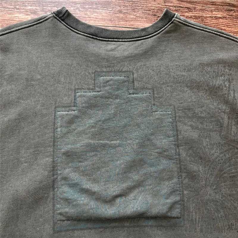 Thick Batik Dark Grey CAVEMPT C.E19AW Sportswear Crewneck Mens 1 1 Large Wash CAVEMPT Cav Empty Hoodie X250421