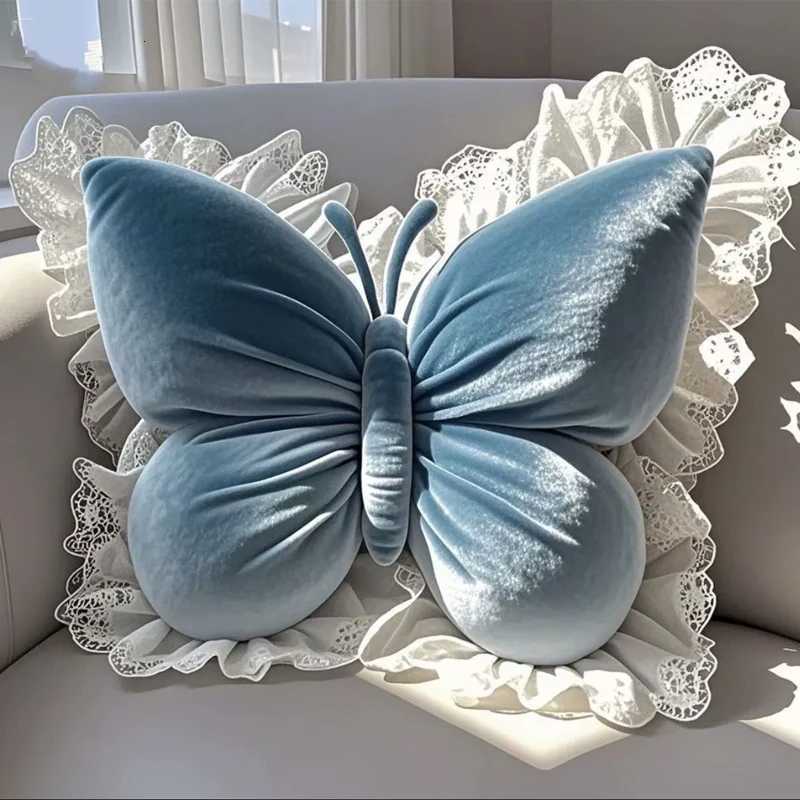 Home Butterfly Soft Sofa Cushion Beautiful Princess Bow Bedroom Car Office Cute Butterfly Living Room Decor Cushion C251121