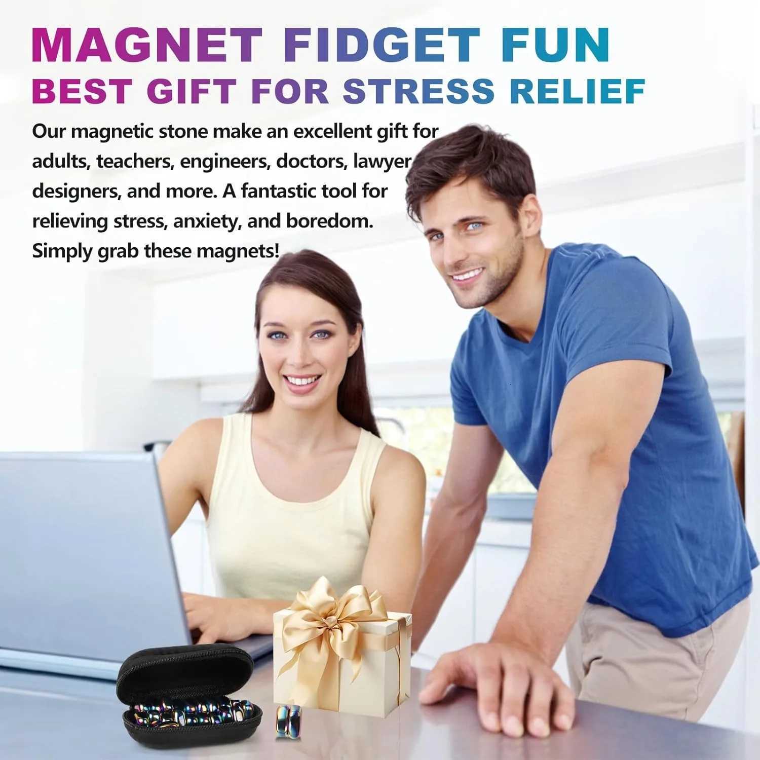 Magnet Chess Game StonesDesk Anti Stress Antistress Relief Magnetic Balls Fidgeting Toys for Adults ADHD Autism Fridge Sticker X251121