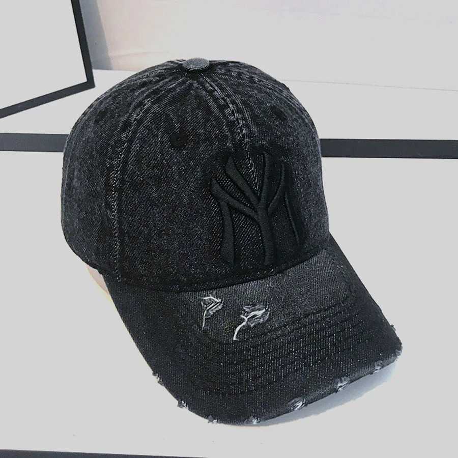 New Unisex Letter Embroidery Washed Cowboy Baseball Caps Spring and Autumn Outdoor Adjustable Casual Hats Sunscreen HatT251121