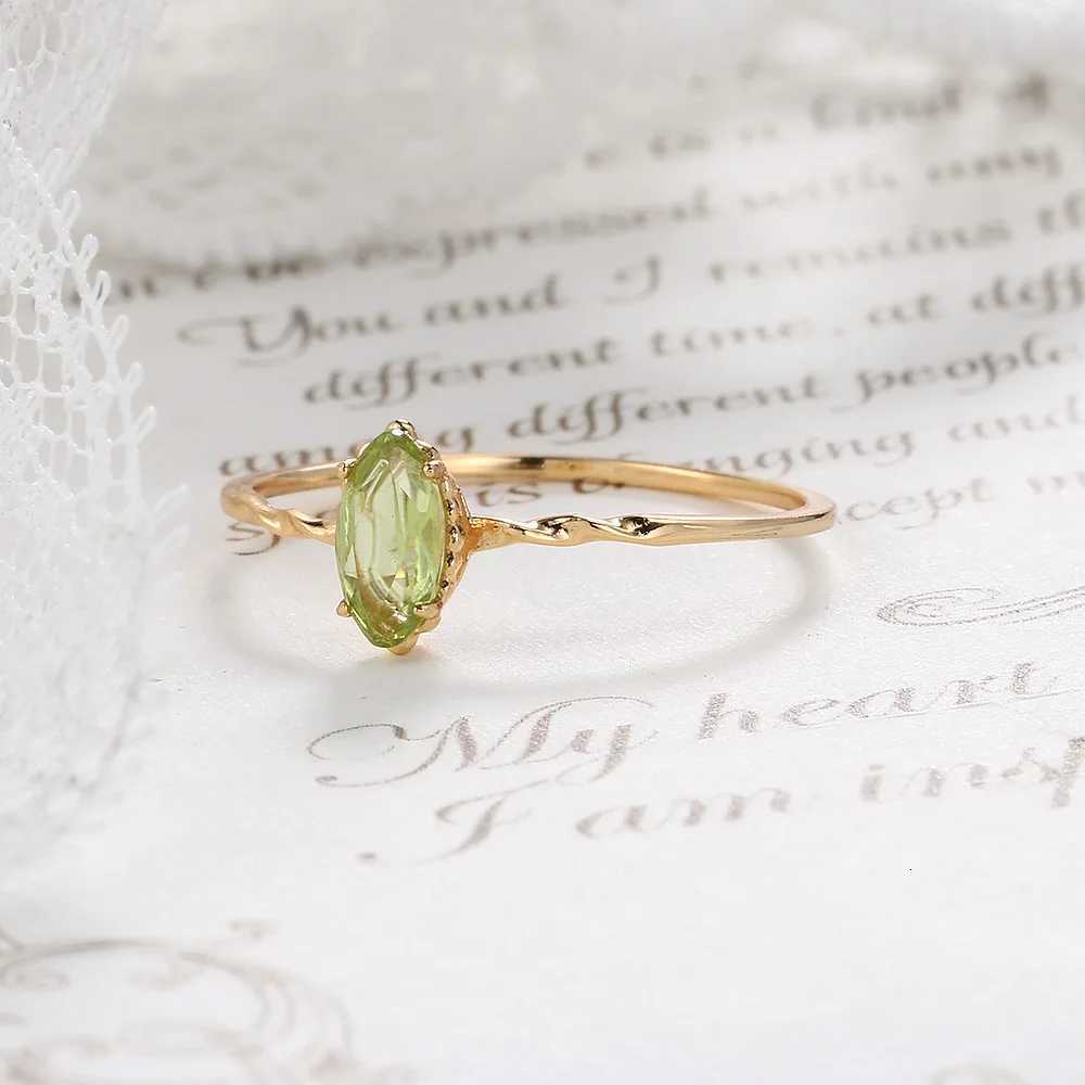 LAMOON August Birthstone Natrual Peridot Ring For Women Gemstone Ring 925 Sterling Silver Gold Plated Fine Jewelry AccessoriesT251121