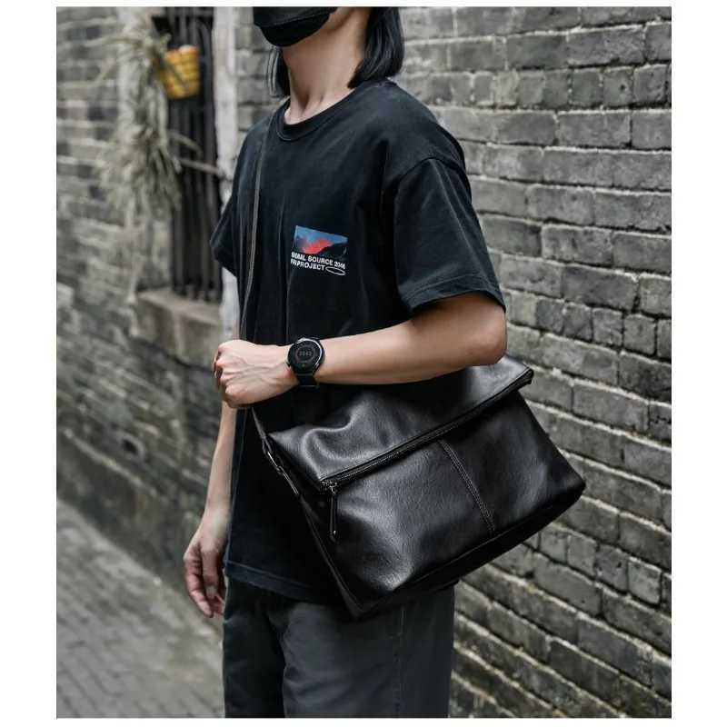 Fashion Mens crossbody bag shoder bag large capacity mailman bag casual cmuting bag Y251121