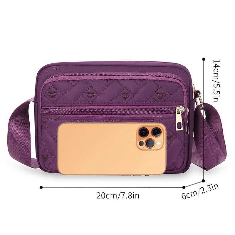 Oxford waterproof shoulder bag Large Capacity Casual Crossbody Bag Multifunction Ladies Handbag Shopping Messenger BagT251121
