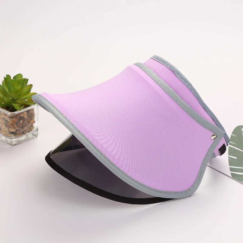 Sun Visor Hat Double layer Topless Sun UV Protective Wen Adjustable Hat Used for Outdoor Sports Beach Hat X250421