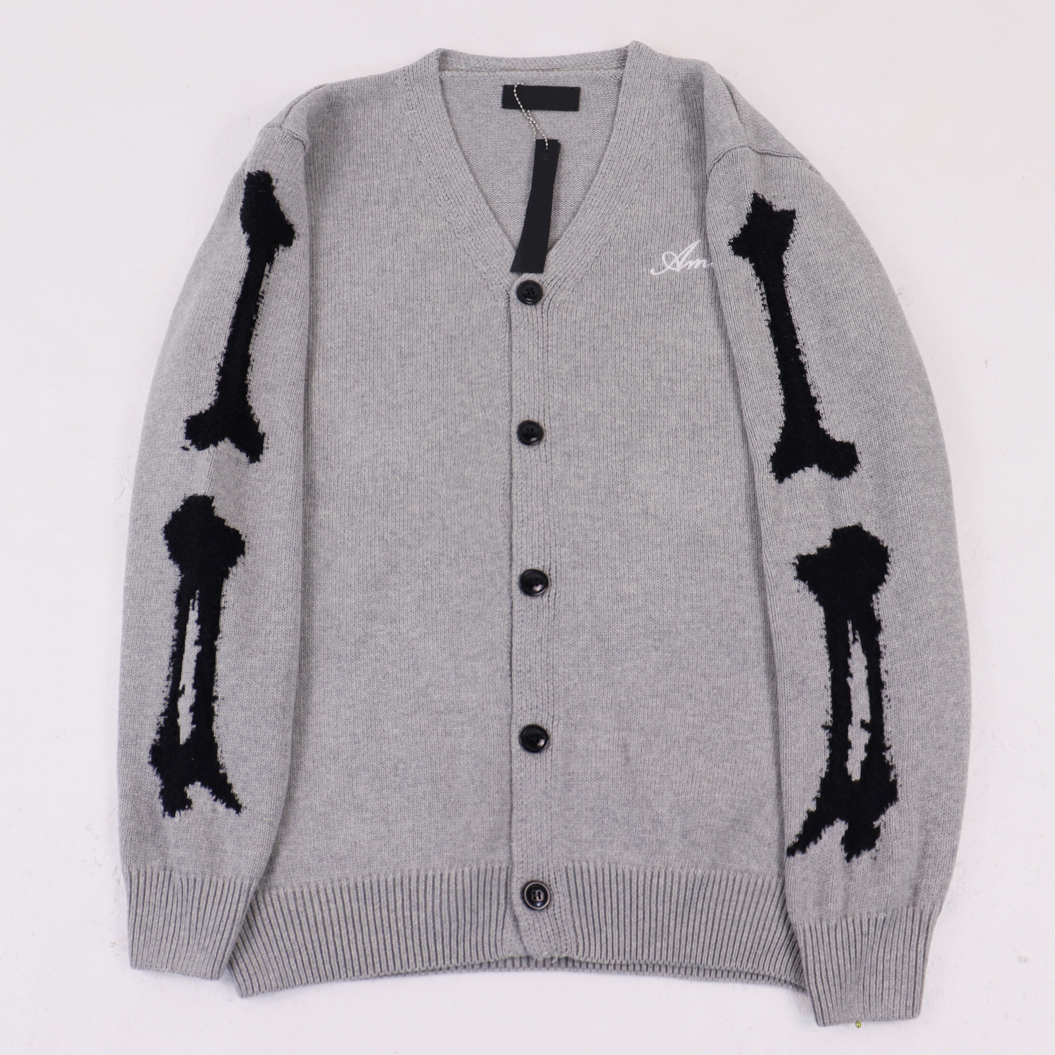 Men's Sweaters Cross-border beauty tide new embroidery jacquard letters high street trend loose casual men's and women's knitted sweaters ins S---XL