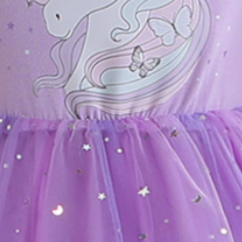 DISNEY Kids designer clothes baby girls dress unicorn birthday outfit children's rainbow dress sequin mesh princess dress.