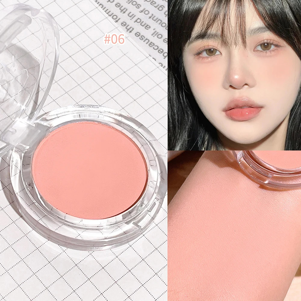 Monochrome Blush Palette Rose Orange Soft Mist Girl Blusher Powder Natural Face Makeup Matte Peach Rouge Contour Shadow Palette 251113