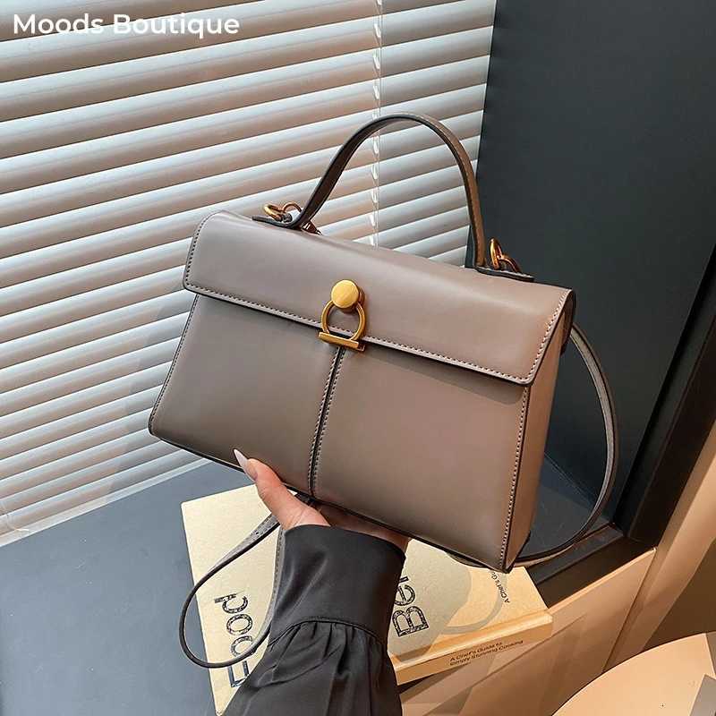 Branded Large Size Top-handle Bags For Wen Flap Shoder Cross Body Messenger Bag Pure Color Elegant Luxury Designer Handbags Y251121