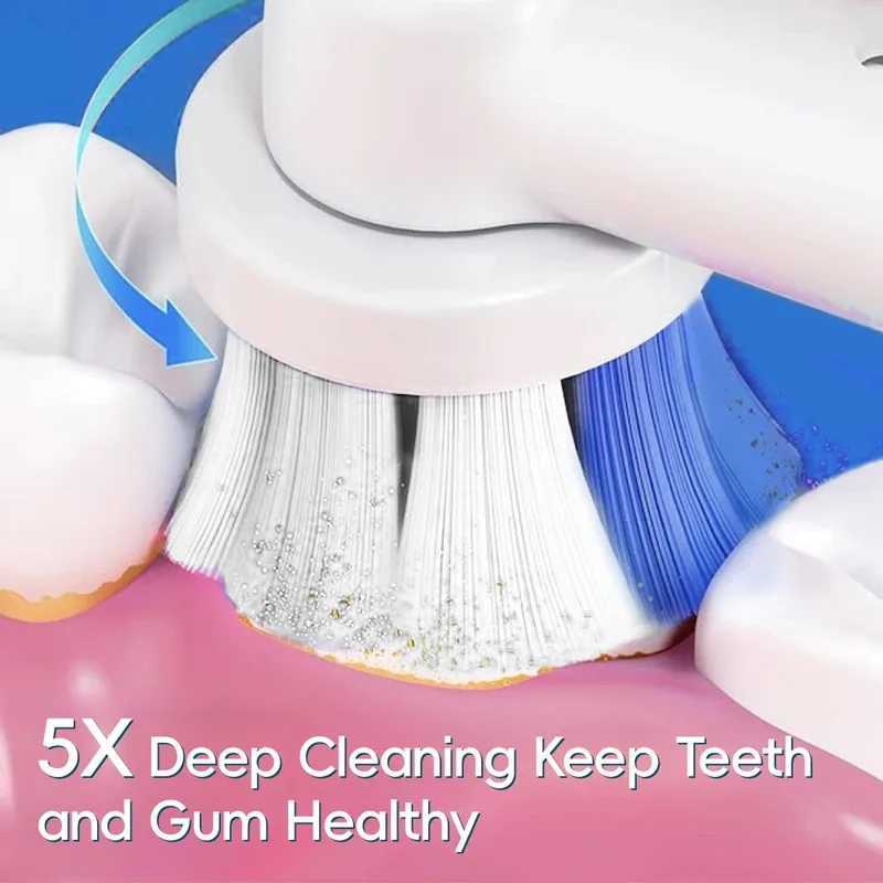 Smart Rotary Electric Toothbrush3 Modes Fast Rechargeable Electric Toothbrush with TimerTravel Case and 2 Brush Heads C251121