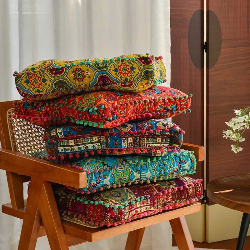 Bohemian Tatami Cushion for Sitting Lazy Stool for The FloorHome Balcony Window Seat CushionSoft Mat for The Floorlarge C251121