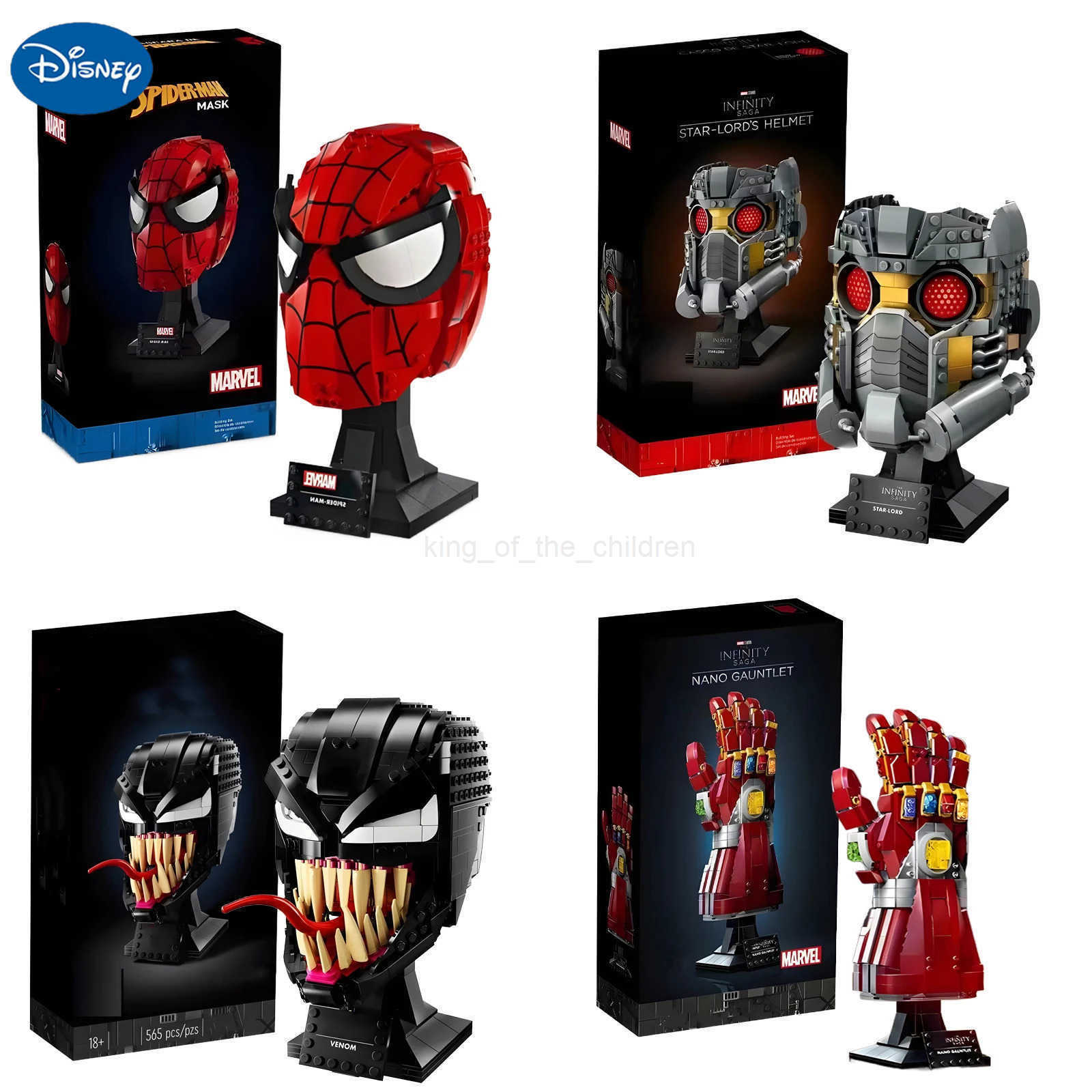 Disney Marvel Legends lega marvel Spider Man Venom Building Blocks Iron Man VenomCartoon Character building block Toys For Gifts W20250421