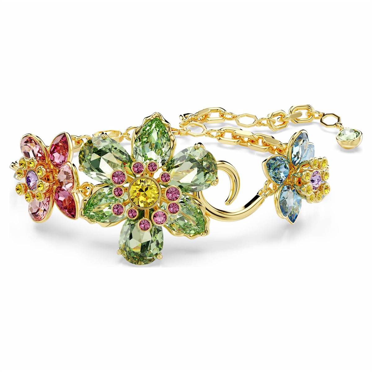 2025 summer luxury colorful Austria crystal flower designer necklace bracelet earrings ring bangle jewelry set 18k gold butterfly choker wedding neckl