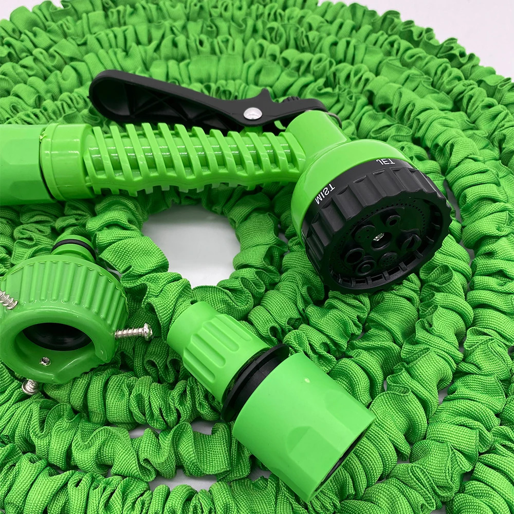 Garden hose water expandable magic 7 patterns gun foam pot flexible reel car wash spray 250420CJ