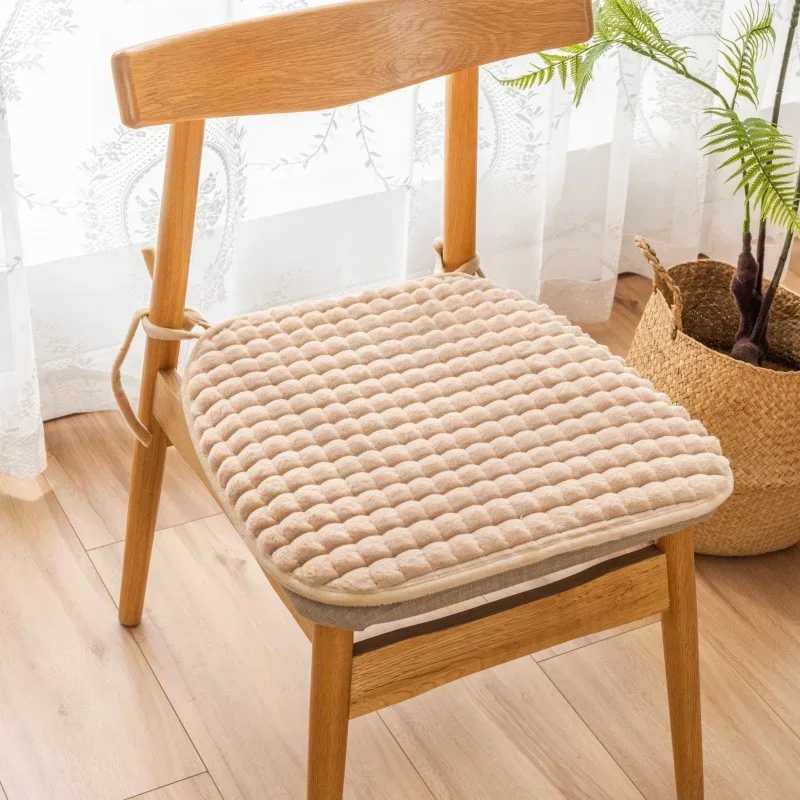 Winter-thicker Square Chair Cushion Seat Pad With Tie Cotton Seat Cushion Filling Dining Chair Cushion Non-Slip Dinning ChairPad C251121