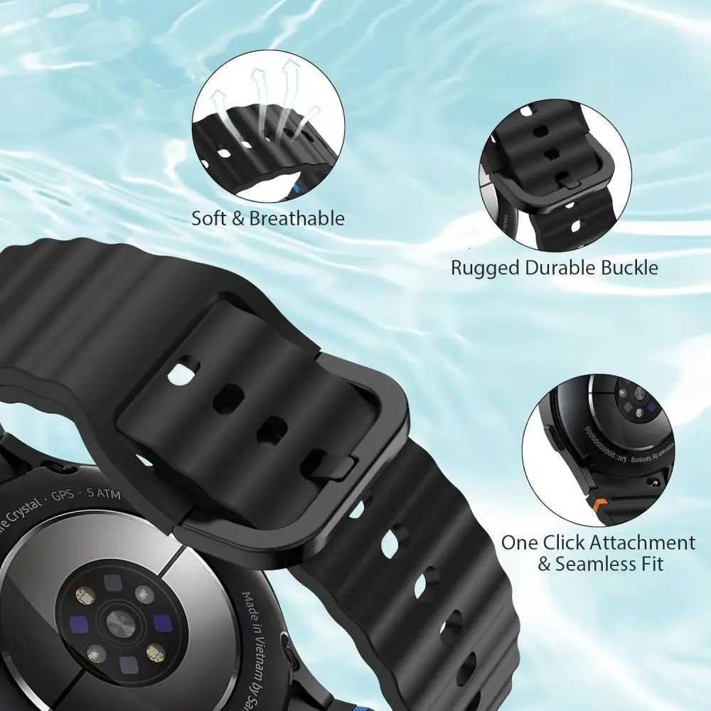 Silicone band for Galaxy Watch 7 FE 6 4 Classic 5 pro 44mm 40mm 4m 47mm 45mm Bracelet Galaxy Watch6 7 Strap H251121