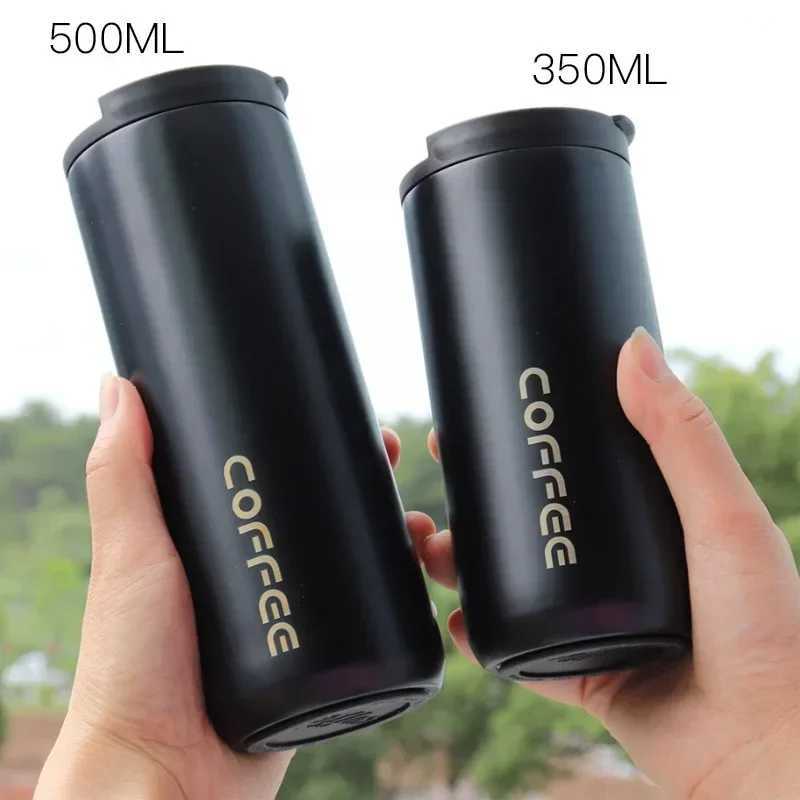 1Pc 350ml/500ml Double Stainless Steel 304 Coffee Mug Leak-Proof Thermos Travel Thermal Cup Thermosmug Water Bottle for Gifts L251121F9N1 W260226