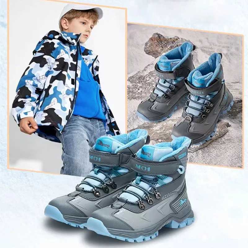 Kids Hiking Boots Boys Girls Outdoor Walking Climbing Sneaker Comfortable Snow Shoes Hiker Boot Antiskid Steel Buckle SoleW251121