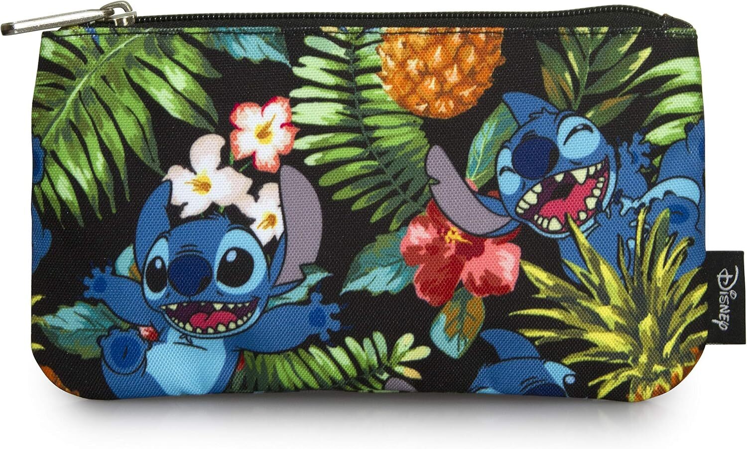 custom Loungefly Disney Lilo & Stitch Hawaiian Print Cosmetic Bag Pouch