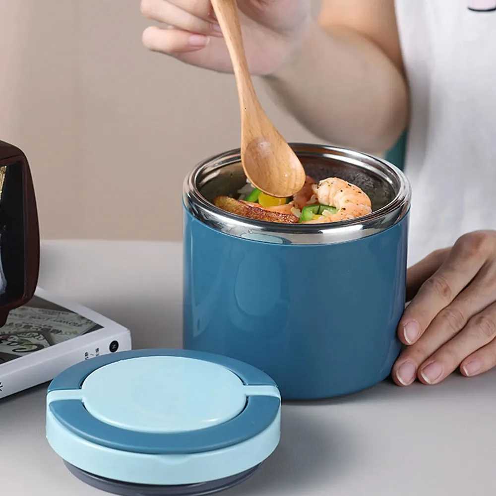 630/1000ml Lunch Box Food Containers Stainless Steel Large Capacity Snack Box Insulated Soup Cup for Outing Camping TravelingM251121