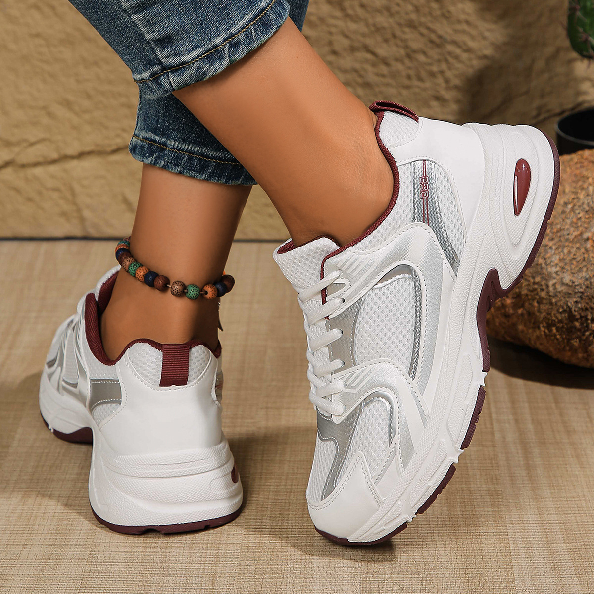 Summer New Women s Shoes Summer New Thick Bottom trend Lightweight luxury Mesh Breathable Casual Sports Shoes New Designer Shoes New Designer Sandals