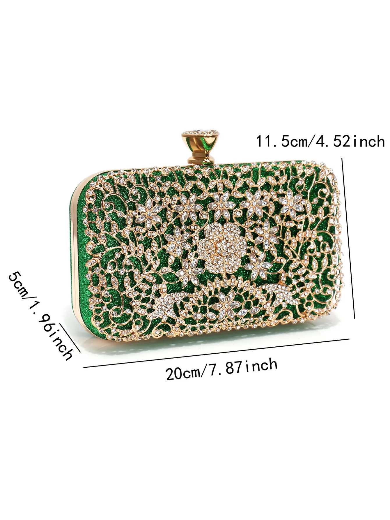 Hollow Out Style Diamonds Clutch y Metal Rhinestones Evening Bags Flap Party Wedding Handbags Purse 251121