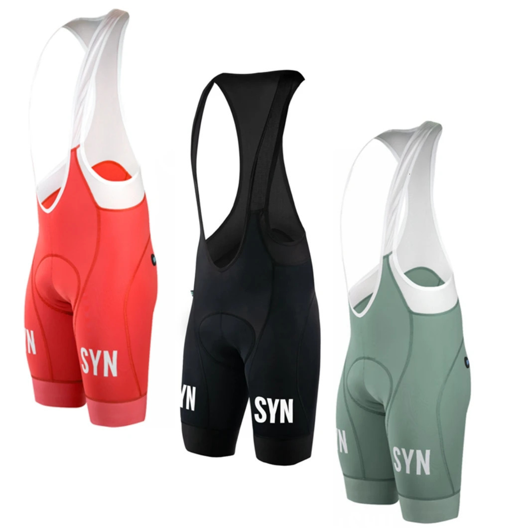 Long distance cycling SYN high-quality configuration neutral bib shorts shock-absorbing sponge seat bottom MTB shorts for women 250420