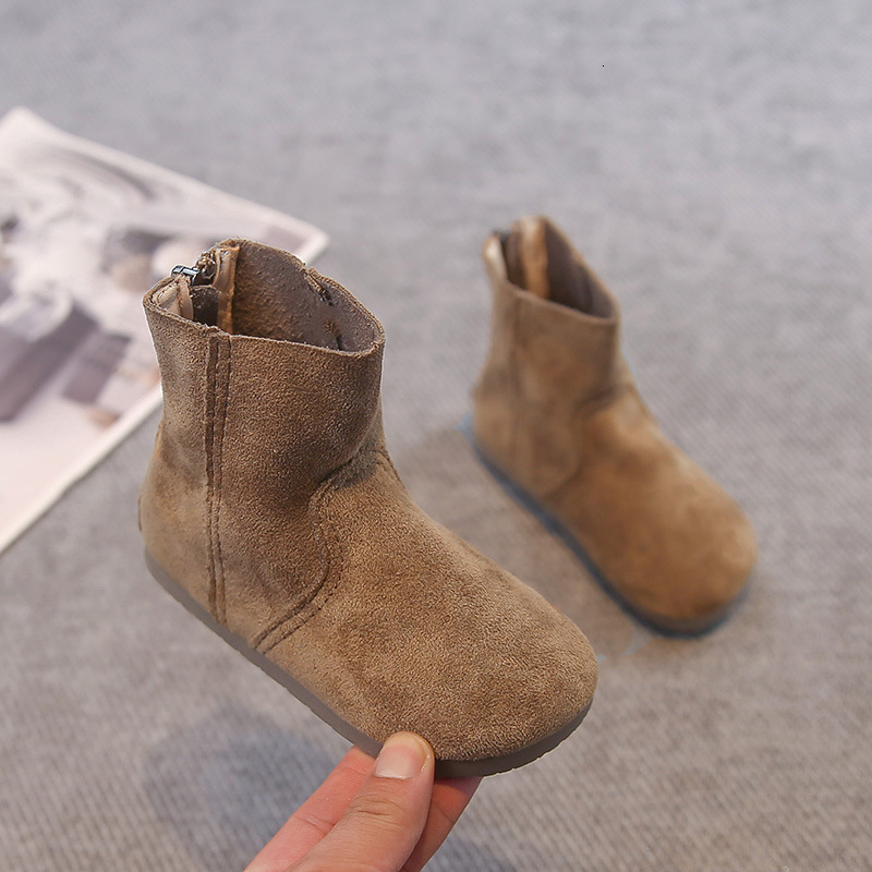 New designer shoes Children s Fashion Versatile British Style Boots Autumn Winter New Girls Short Boots Korean Style Girls Single Leather Boots