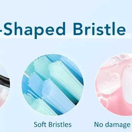 Smart Rotating Timing Electric Toothbrush 6 Modes Rechargeable Rotary Toothbrush With 4 Replacement Brush Heads Teeth Whitening C251121