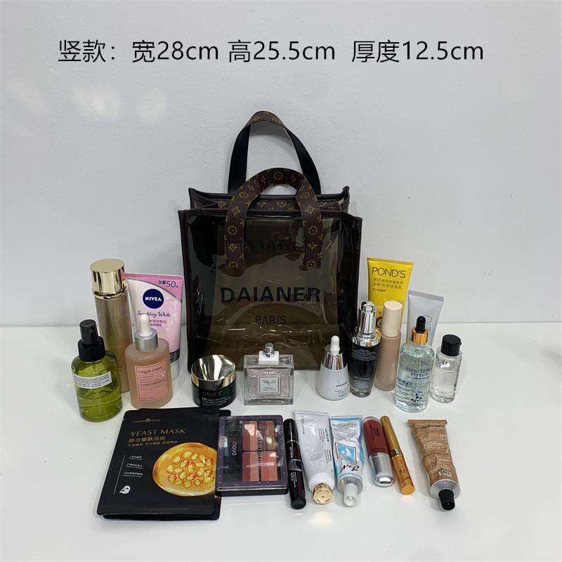 Cosmetic Bag High-end Waterproof Old Flower PVC Super Hot Large Capacity Women's Portable Handheld Travel Wash Storage