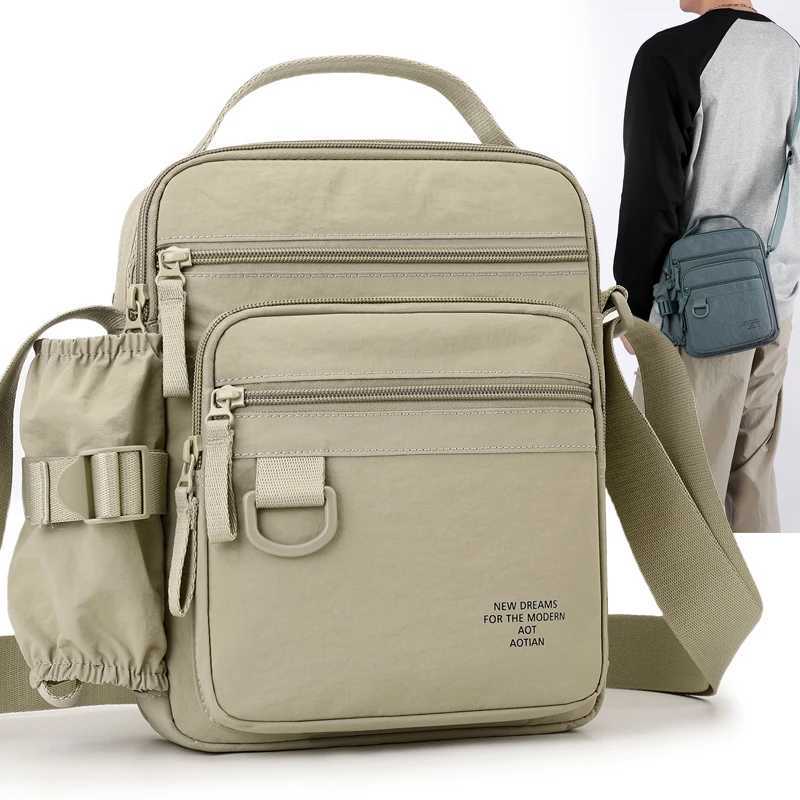 Fashion Casual Mens Bag Handbag High Quality Man Crossbody Bags Travel Bag Stylish Mens Shoulder Bag with Bottle PocketT251121