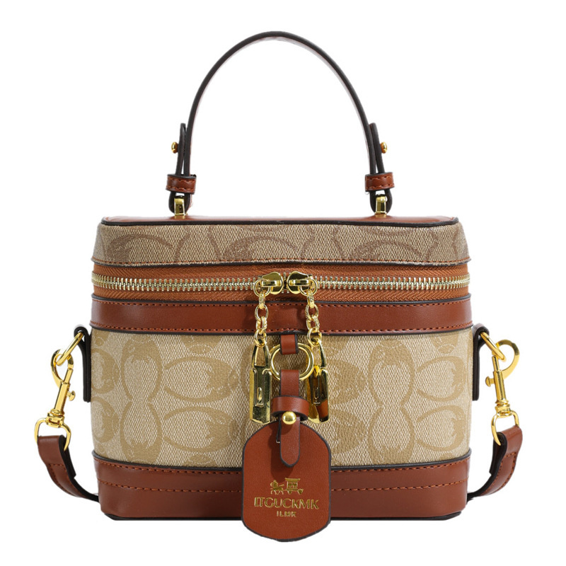 Designer bag free shipping 2025 new fashion box bag premium texture printed shoulder crossbody bag for womens